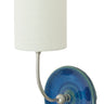 House of Troy Scatchard Wall Swings in SN & Blue Gloss