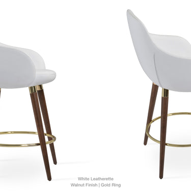 Gazel Wood Arm Stool by SohoConcept - New