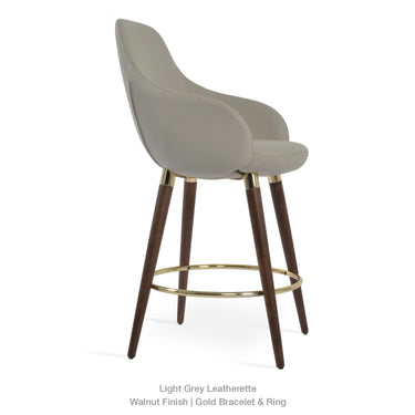 Gazel Wood Arm Stool by SohoConcept - New