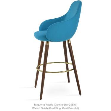 Gazel Wood Arm Stool by SohoConcept - New