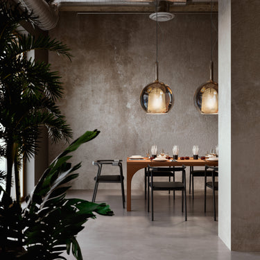 Penta Glo Maxi pendants in a restaurant