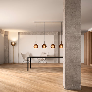 Penta Glo pendant in bronze mirroring glass