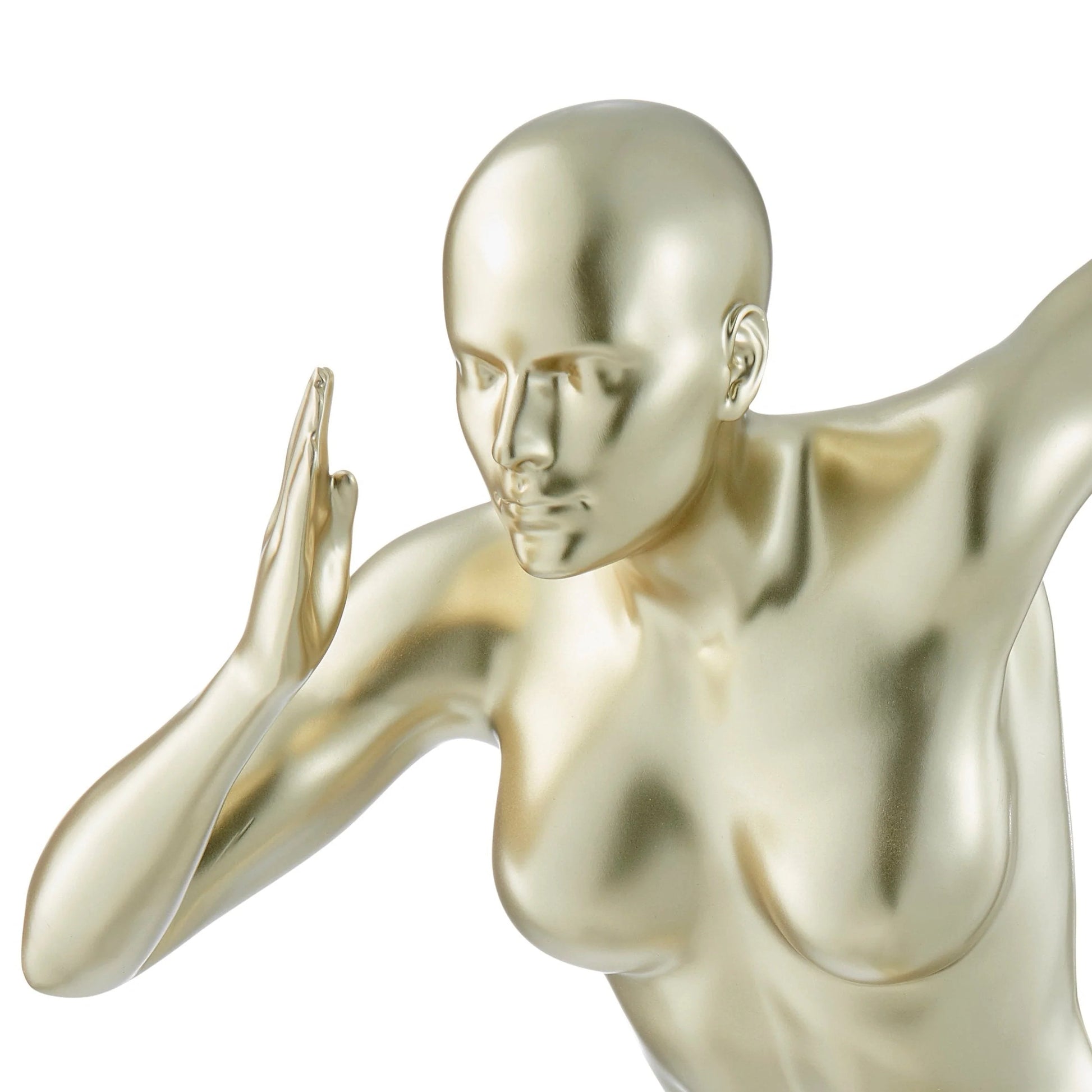 Finesse Decor Gold Woman Wall Runner 20" Sculpture 3