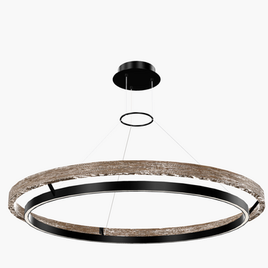 Grace 48-Inch Dual Ring Chandelier – Contemporary LED Fixture