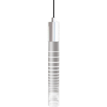Cast acrylic laser-etched LED pendant light for contemporary homes in White Finish