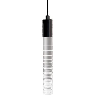Blackjack Lighting Gradient Pipe pendant for commercial hospitality spaces in Matte Black