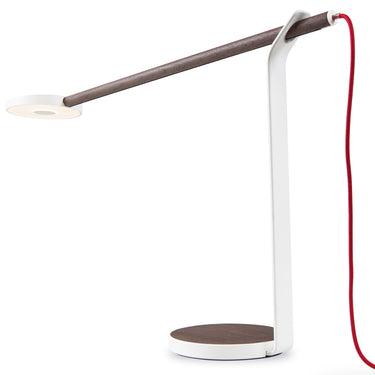 Touch dimmable Gravy Desk Lamp with Walnut wood base for home workspace or study desk