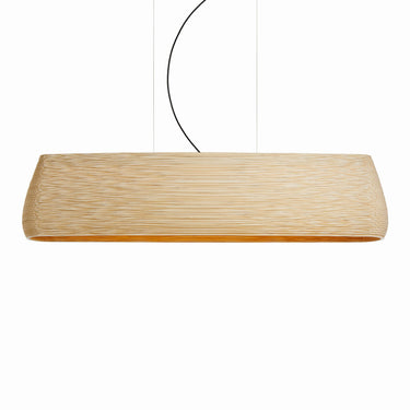 Sustainable Drop Linear Pendant - Graypants Scraplights Cardboard in Blonde Finish