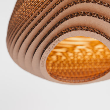Madison pendant in the Natural finish, close view