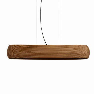 Scraplights Oliv eco-friendly pendant light featuring the Blonde recycled cardboard. 