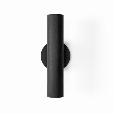 Carbon finish hand-crafted wall sconce for hallways and entryways, residential or commercial application.