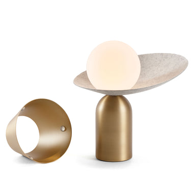 Koncept Guy LED lamp with integrated 1.8W LED module and stylish frosted glass sphere.