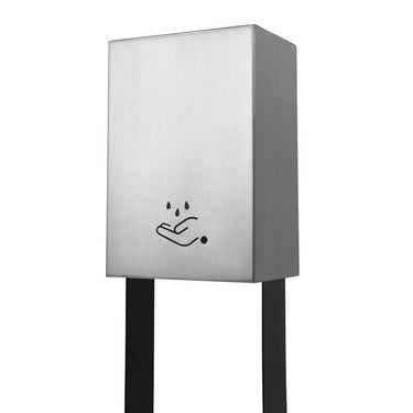 Nova of California Luxe Tabletop Touchless Hand Sanitizer Dispenser 21 Satin Nickel Powermist