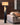 Nova of California Half Moon Floor Lamp Night Light Dark Brown Etruscan Gold Linen Shade
