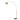 Nova Float Half Dome 92" Arc Lamp in Weathered Brass shade, Weathered Brass body, Black base, photo 30