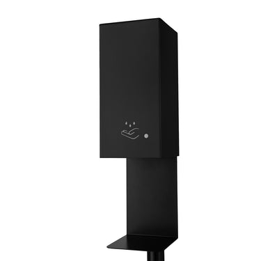 Luxe Floor Stand Touchless Hand Sanitizer Dispenser 54" Matte Black Powermist