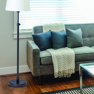 Oil Rubbed Bronze Townhouse Adjustable Floor Lamp – House of Troy studio photo
