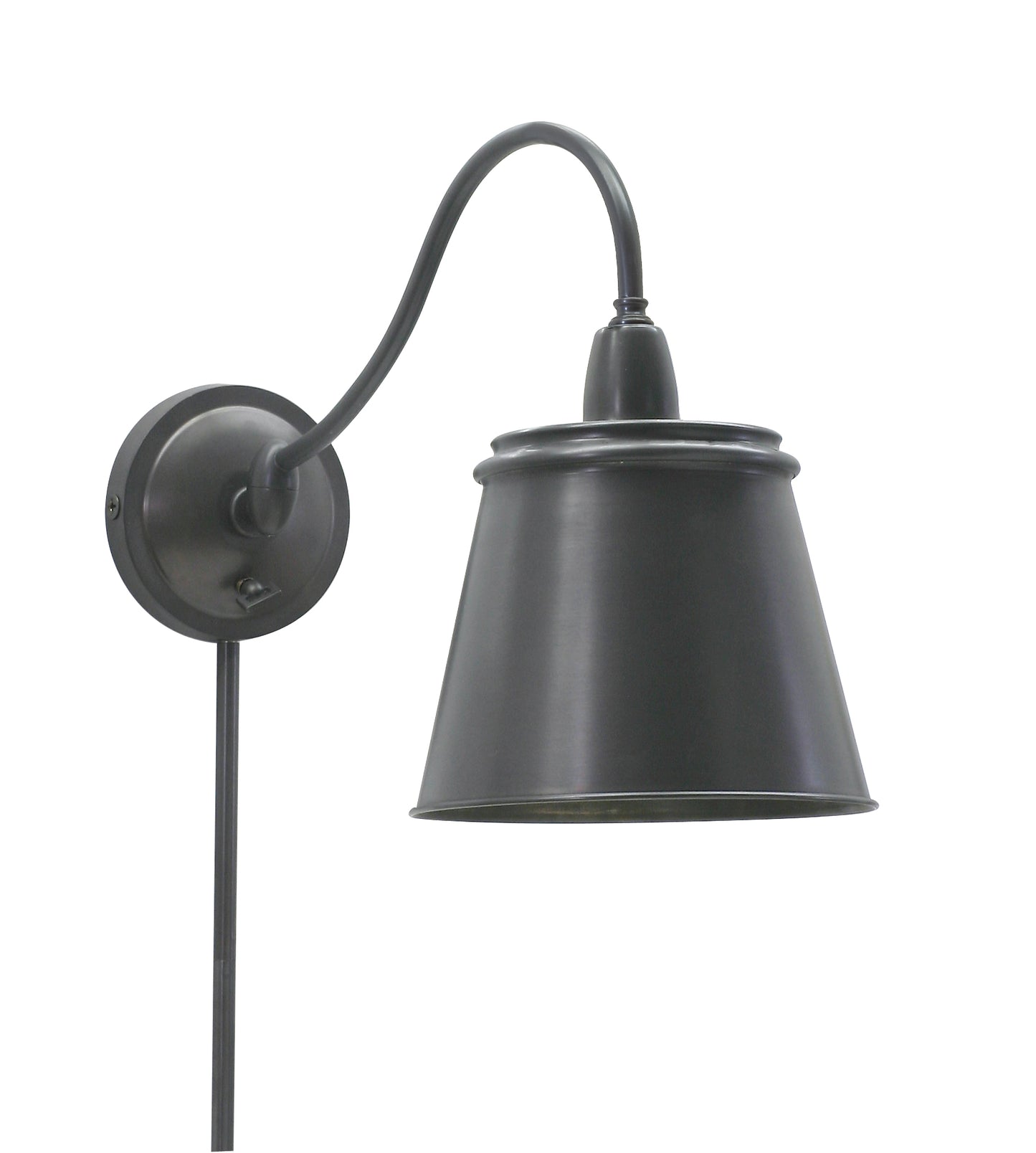 House of Troy Hyde Park Wall Lamp Oil Rubbed Bronze w/Metal Shade HP725-OB-MSOB