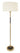 House of Troy 64" Huntington Floor Lamp in Antique Brass with Brown Leather Accents HU900-AB