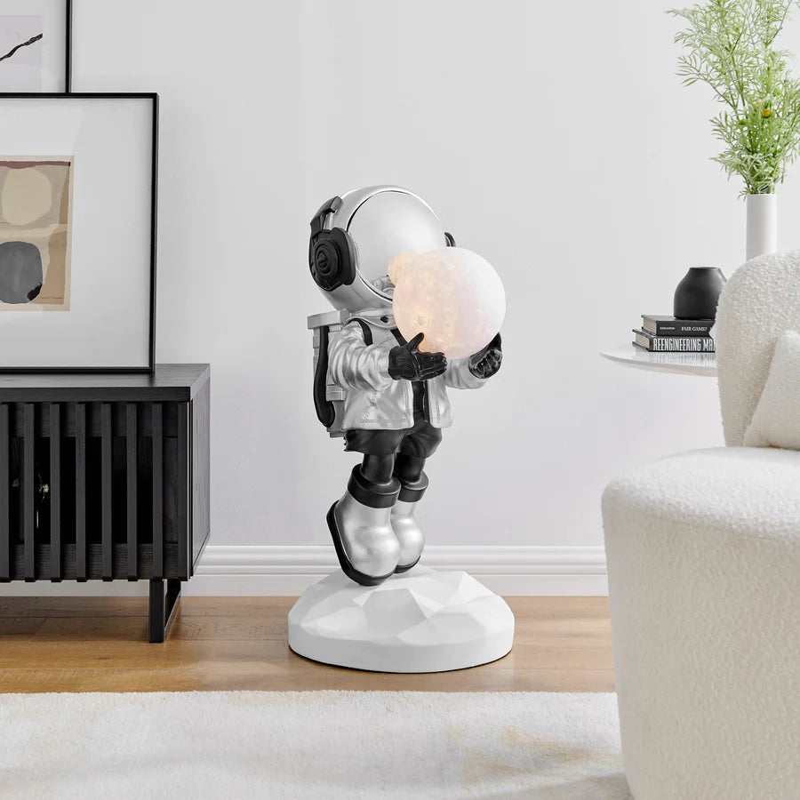 Hadfield Moonlit Astronaut Sculpture  |  Interior design