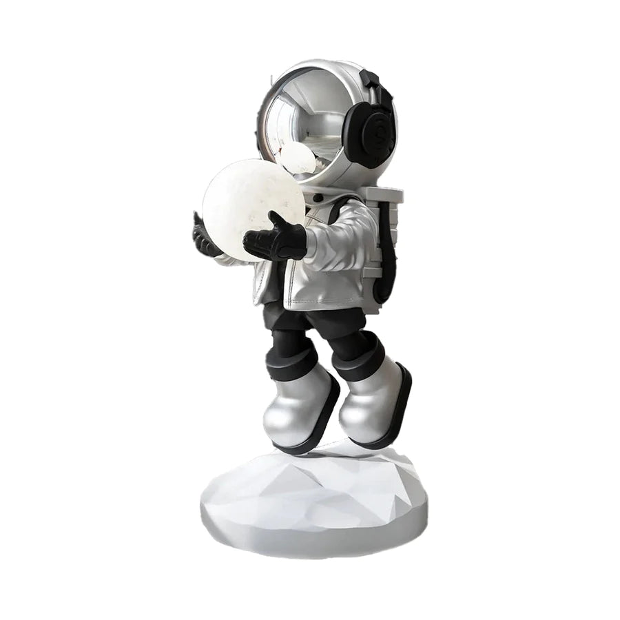 Hadfield Moonlit Astronaut Sculpture  |  Unique art piece