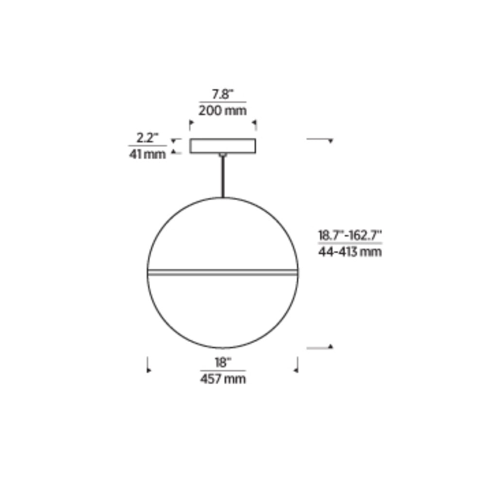 Hanea X-Large Pendant Light | Visual Comfort Modern