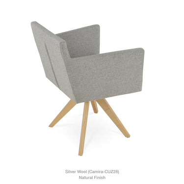 Harput Pyramid Swivel Armchair by SohoConcept - New