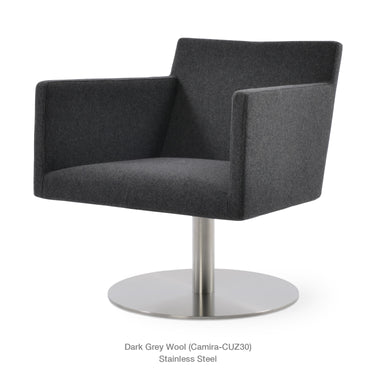 Harput Round Lounge Swivel Armchair by SohoConcept - New