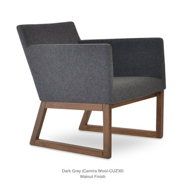 Harput Sled Wood Lounge Armchair by SohoConcept - New