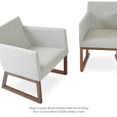 Harput Sled Wood Lounge Armchair by SohoConcept - New