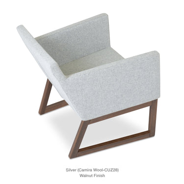 Harput Sled Wood Lounge Armchair by SohoConcept - New