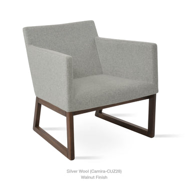 Harput Sled Wood Lounge Armchair by SohoConcept - New