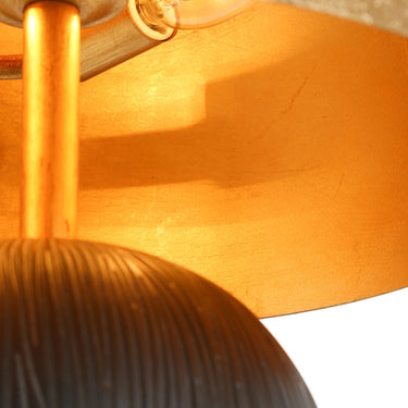 Black & Gold Table Lamp with 3-Way Lighting - Hecatonimos