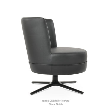 Hilton Oval Lounge Swivel Chair by SohoConcept - New