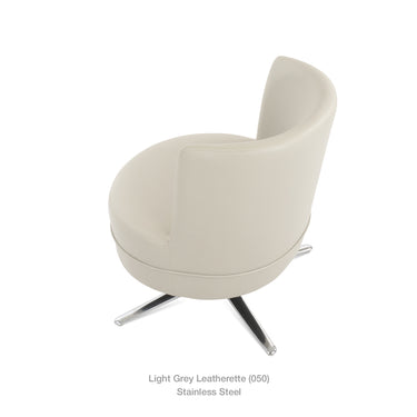 Hilton Oval Lounge Swivel Chair by SohoConcept - New