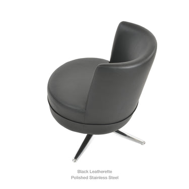 Hilton Oval Lounge Swivel Chair by SohoConcept - New
