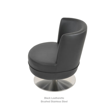Hilton Round Lounge Swivel Chair by SohoConcept - New