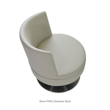 Hilton Round Lounge Swivel Chair by SohoConcept - New