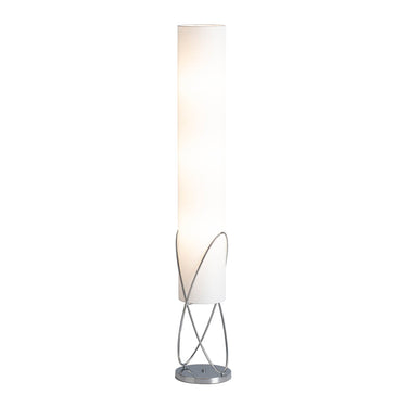 Nova of California Internal Floor Lamp Chrome White Linen Shade