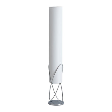 Nova of California Internal Floor Lamp Chrome White Linen Shade