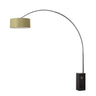 Nova Iconic 92" Arc Lamp in Avocado shade, Black Nickel body, Black base, photo 1