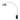 Nova Iconic 92" Arc Lamp in Burlap shade, Black Nickel body, Black base, photo 3
