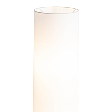 Nova of California Internal Floor Lamp Chrome White Linen Shade