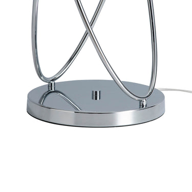 Nova of California Internal Floor Lamp Chrome White Linen Shade