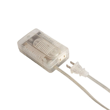 Nova of California Internal Floor Lamp Chrome White Linen Shade
