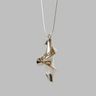 Kuen Surface Silver Pendant Necklace — view 1