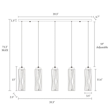 Iatreia HA05174 Gold Pendant Light Fixture