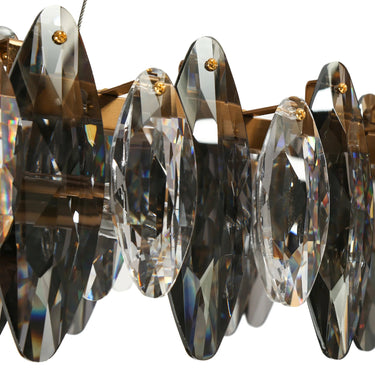 Incandescencia 8-Light Brass Chandelier, 37.5" Rectangle - Hollywood Regency Style Lighting