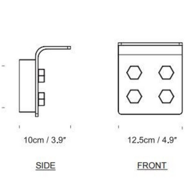 Contemporary white wall-mounted LED light fixture for offices, bedrooms, and commercial interiors