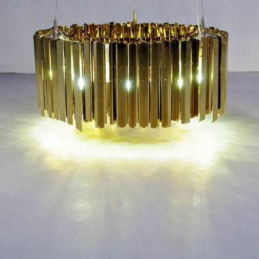 Tom Kirk Contemporary Facet Chandelier – Reflective 24-Inch Ceiling Light Fixture